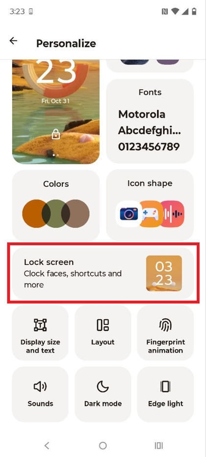 Additional Effects in Lock Screen Settings