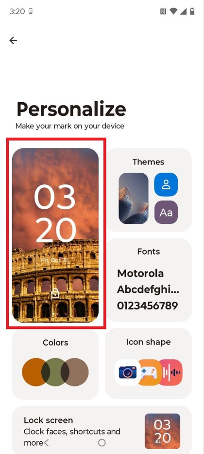 Current Lock Screen Wallpaper Preview