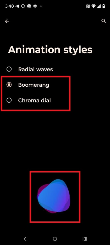 Boomerang fingerprint animation