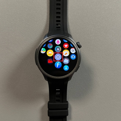 Amazfit Balance settings icon in the menu