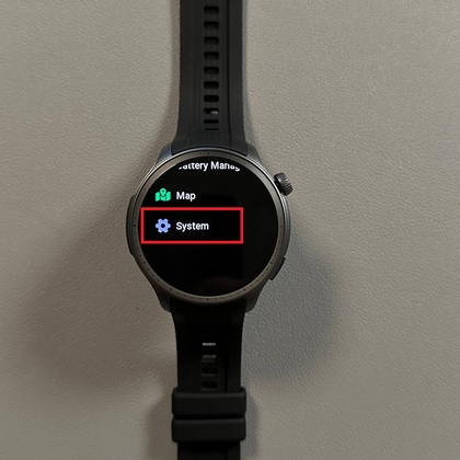 System settings on the Amazfit Balance