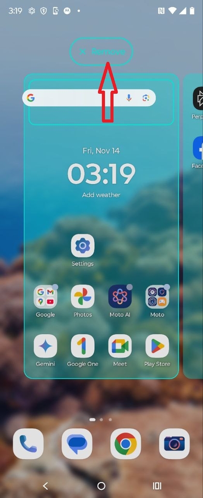 How to Remove Google Search Bar from Home Screen on Motorola Razr 60 ...