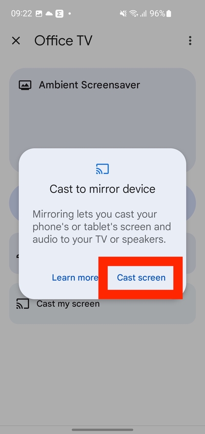 Google TV Streamer 4K: Screen Mirroring Guide for Android | ManualsLib