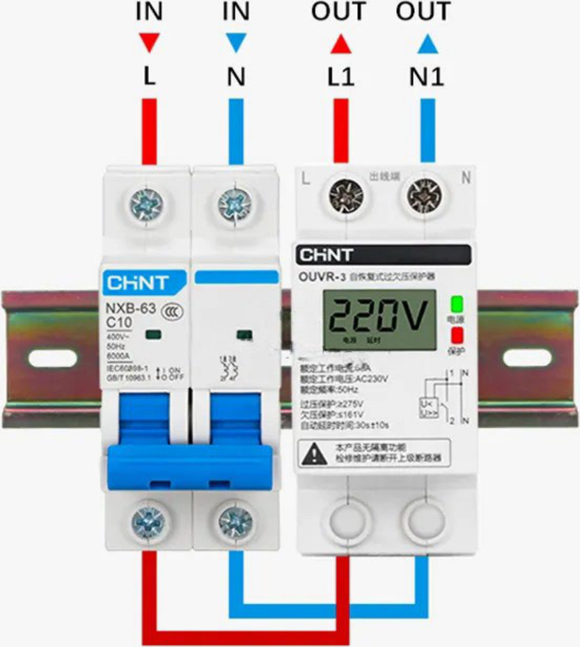 CHINT OUVR-3 Over-Under Voltage Protector User Manual | ManualsLib