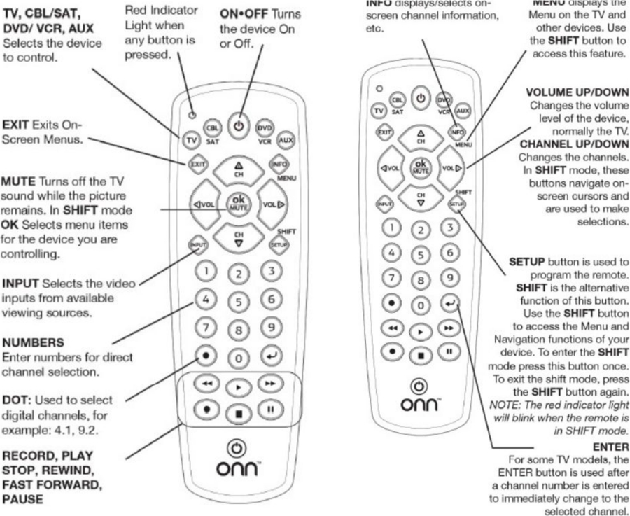 Onn Universal 3 Device Remote Manual Pdf