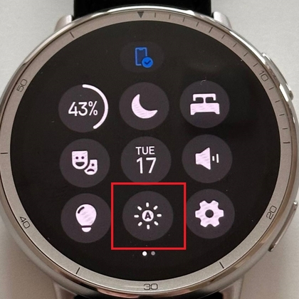 Amazfit Active 2 NFC: Adjusting Screen Brightness | ManualsLib