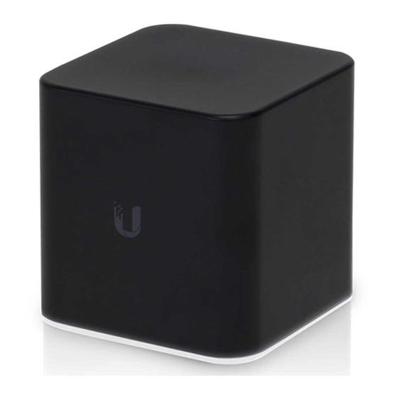 How to Configure Ubiquiti airCube Advanced Settings | ManualsLib