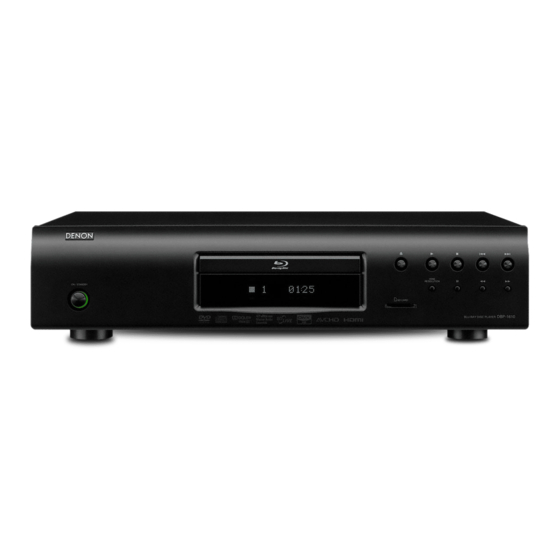 Denon DBP-1610 Service Manual