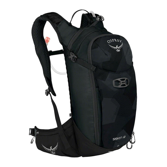 Osprey SISKIN Series Owner's Manual