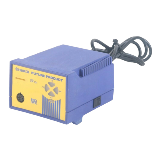 Hakko Electronics FP-101 Instruction Manual