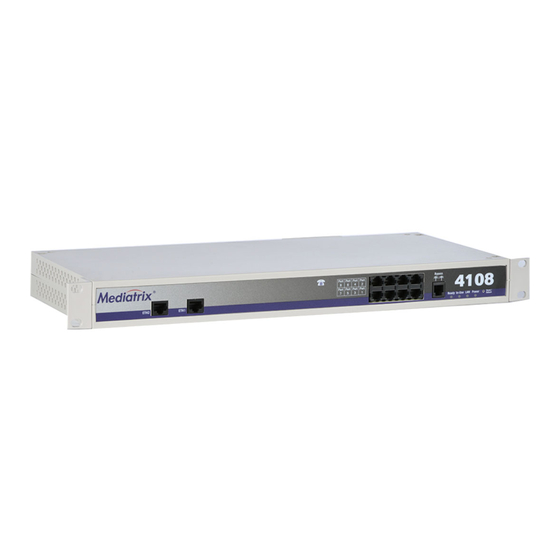Media5 Mediatrix 4100 Series Hardware Installation Manual