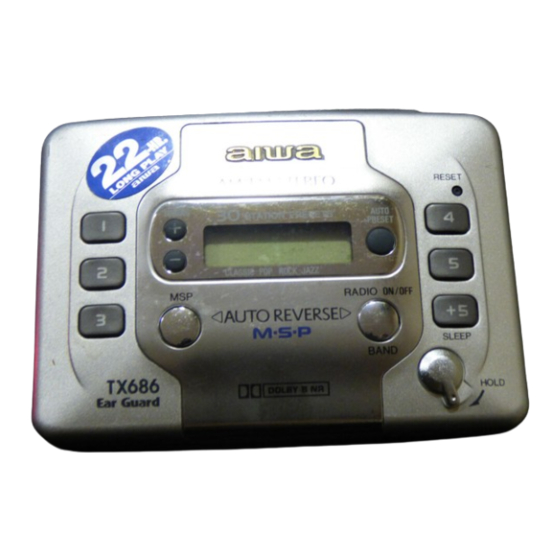 Aiwa HS-TX686 Operating Instructions