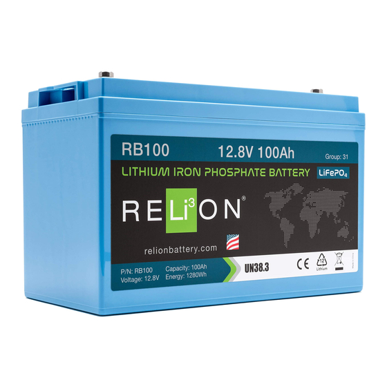 ReliOn LiFePO4 User Manual