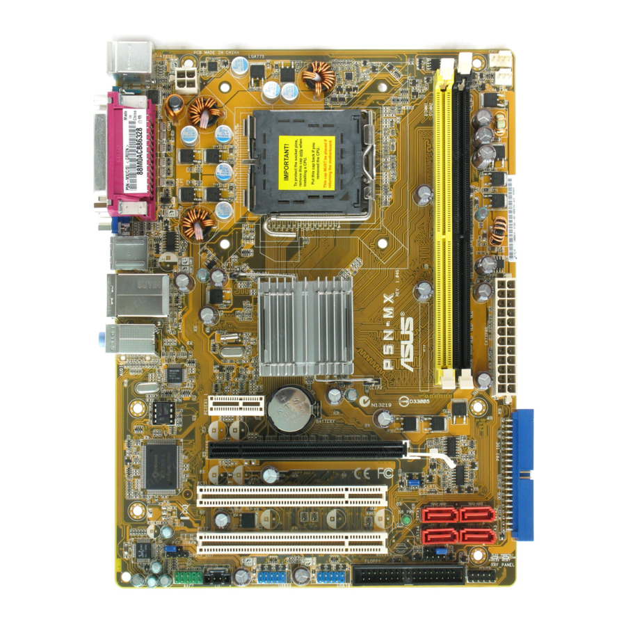 Asus P5N-MX - Motherboard - Micro ATX Manuals