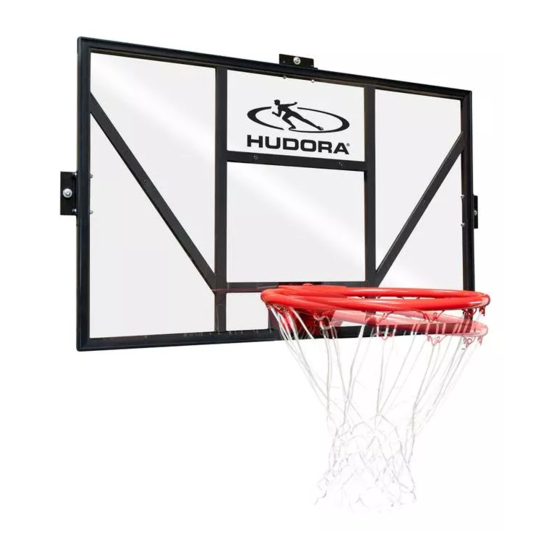 Hudora Basketball Board Competition Pro Instructions On Assembly And Use