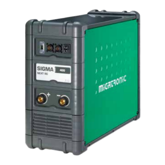 Migatronic SIGMA NEXT RC 400 User Manual