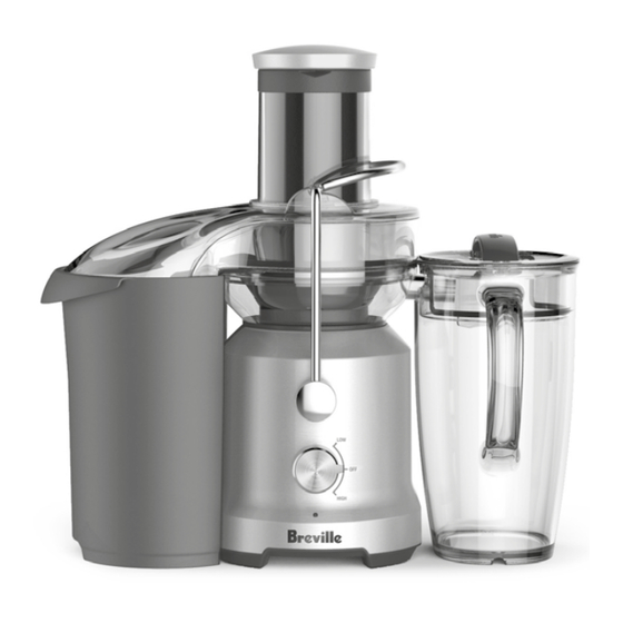 Breville the Juice Fountain Cold Instruction Book