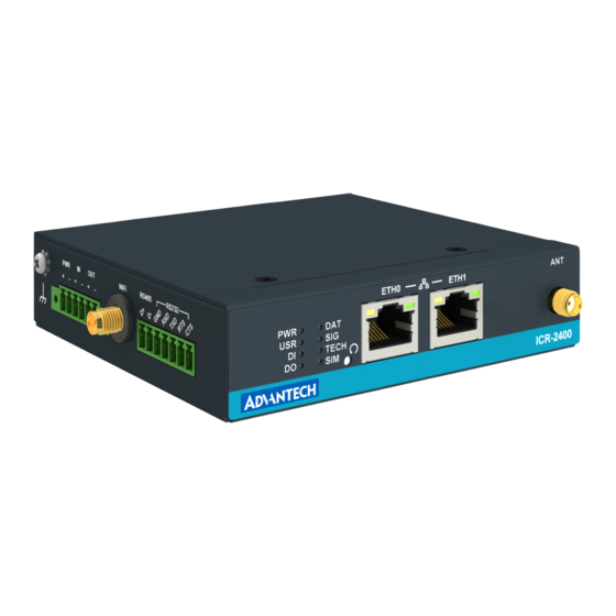 Advantech ICR-2412 Hardware Manual