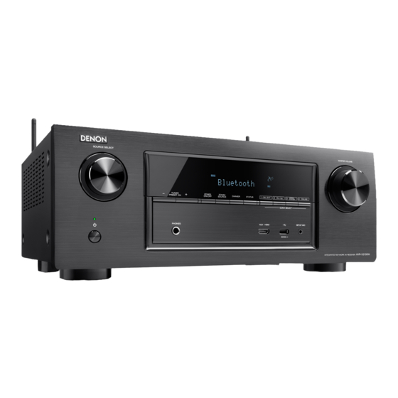 Denon AVR-X2100W Quick Start Manual