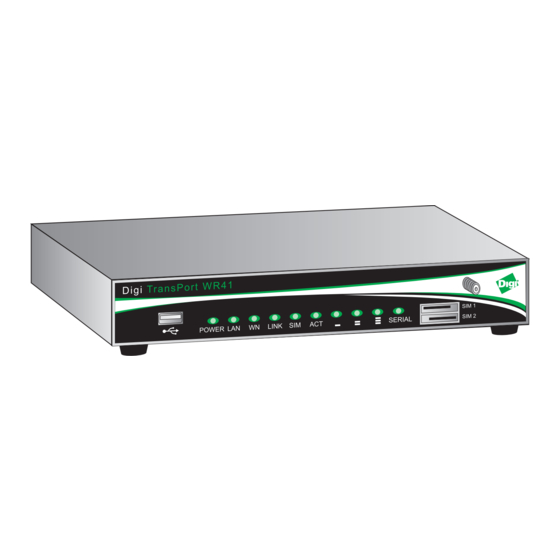 Digi TransPort WR41 Installation Manual