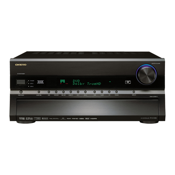 Onkyo PR-SC886 Instruction Manual
