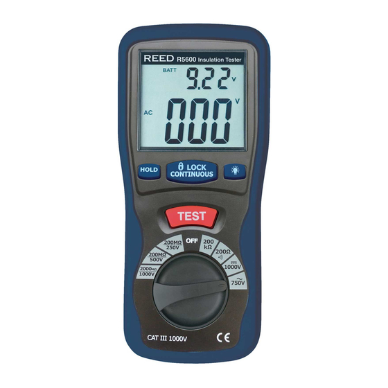 REED R5600 Instruction Manual
