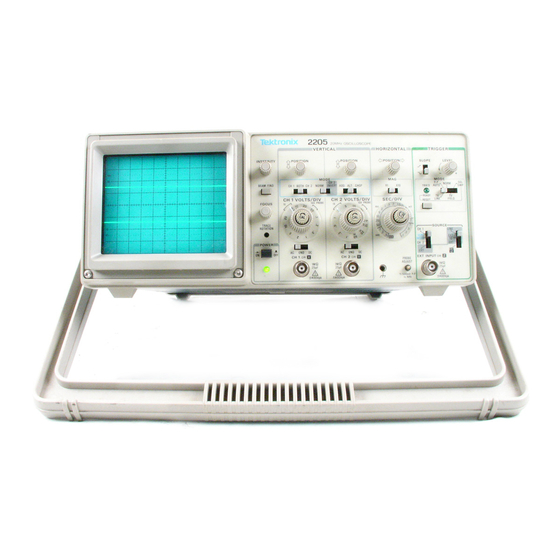 Tektronix 2205 Service Manual