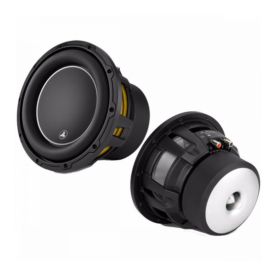 JL Audio 12W6v3-D4 Owner's Manual