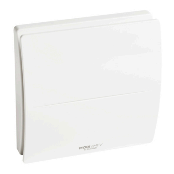 homevent MORI dMEV II 150HT Installation & Maintenance Manual
