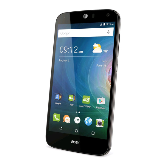 Acer Liquid Z630S Quick Manual