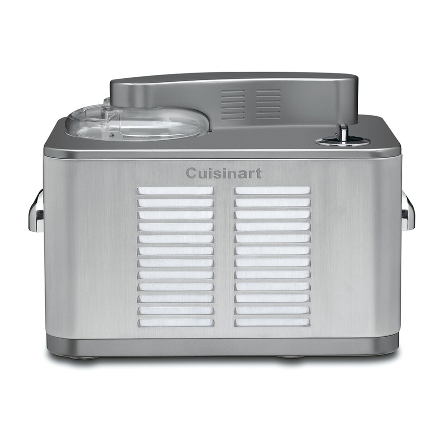 Cuisinart Supreme ICE-50BC Series Instruction Booklet