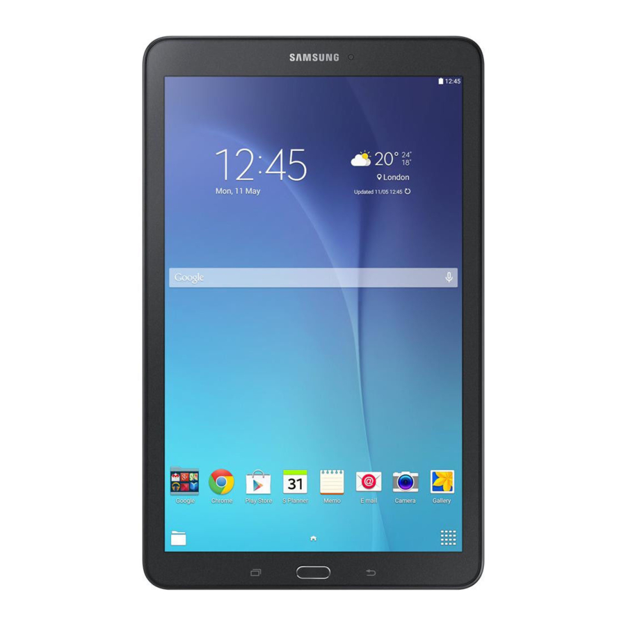Samsung Galaxy Tab E Manual
