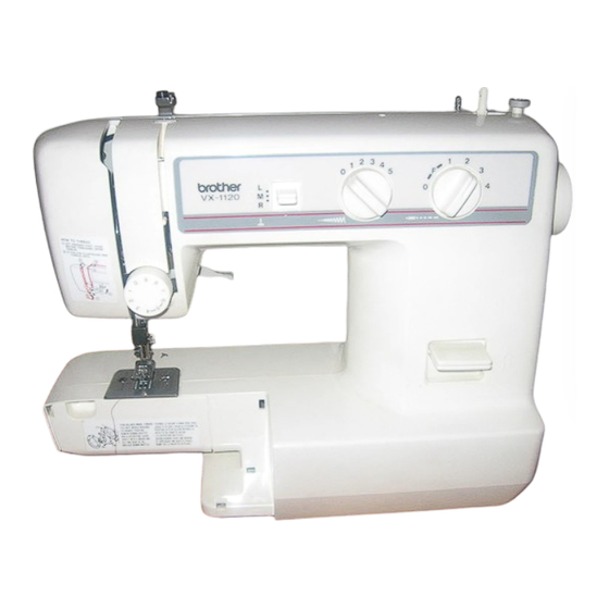 Brother VX-1120 Operation Manual