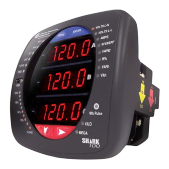 User Manuals: Shark 50 Switchboard Meter