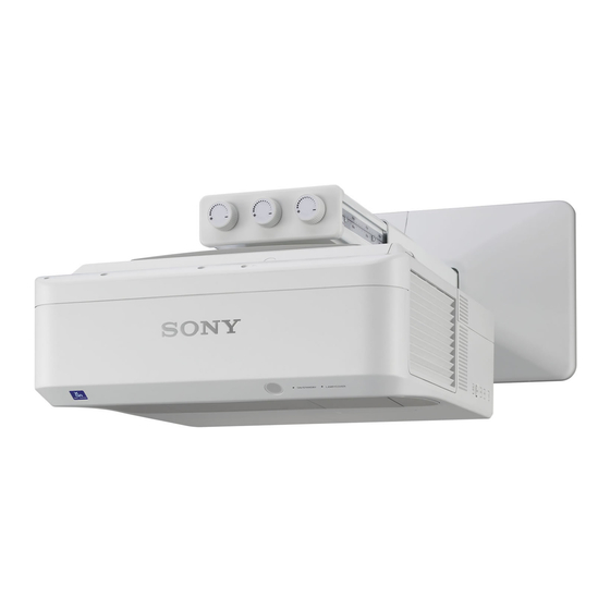 Sony VPL-SW536C Display Precautions