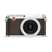 Leica X Instructions Manual