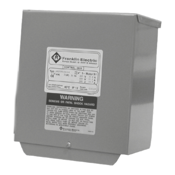 Franklin Electric 2803552115 Manuals