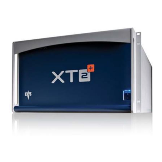 EVS XT2+ Technical Reference Hardware Manual