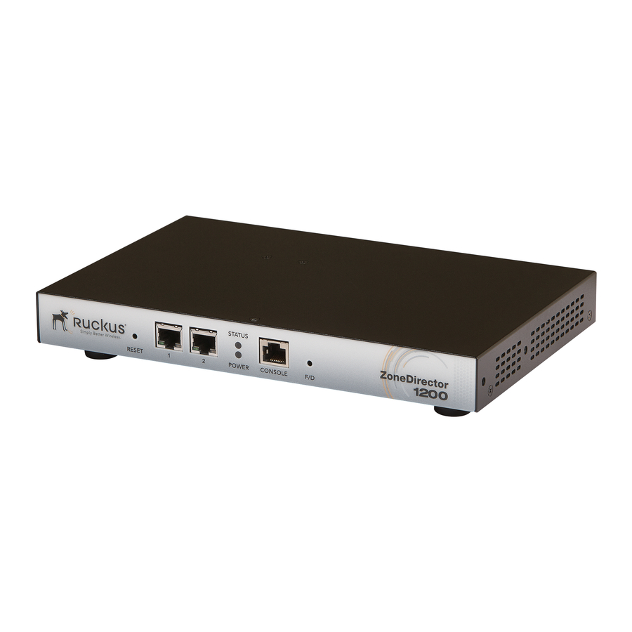 Ruckus Wireless ZoneDirector 1200 User Manual