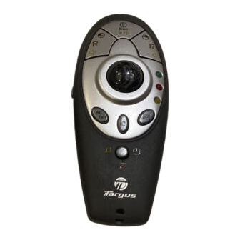 Targus Wireless Multimedia Presenter with Trackball User Manual