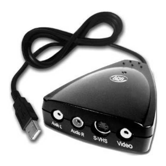 ADS Technologies USBAV-190 User Manual