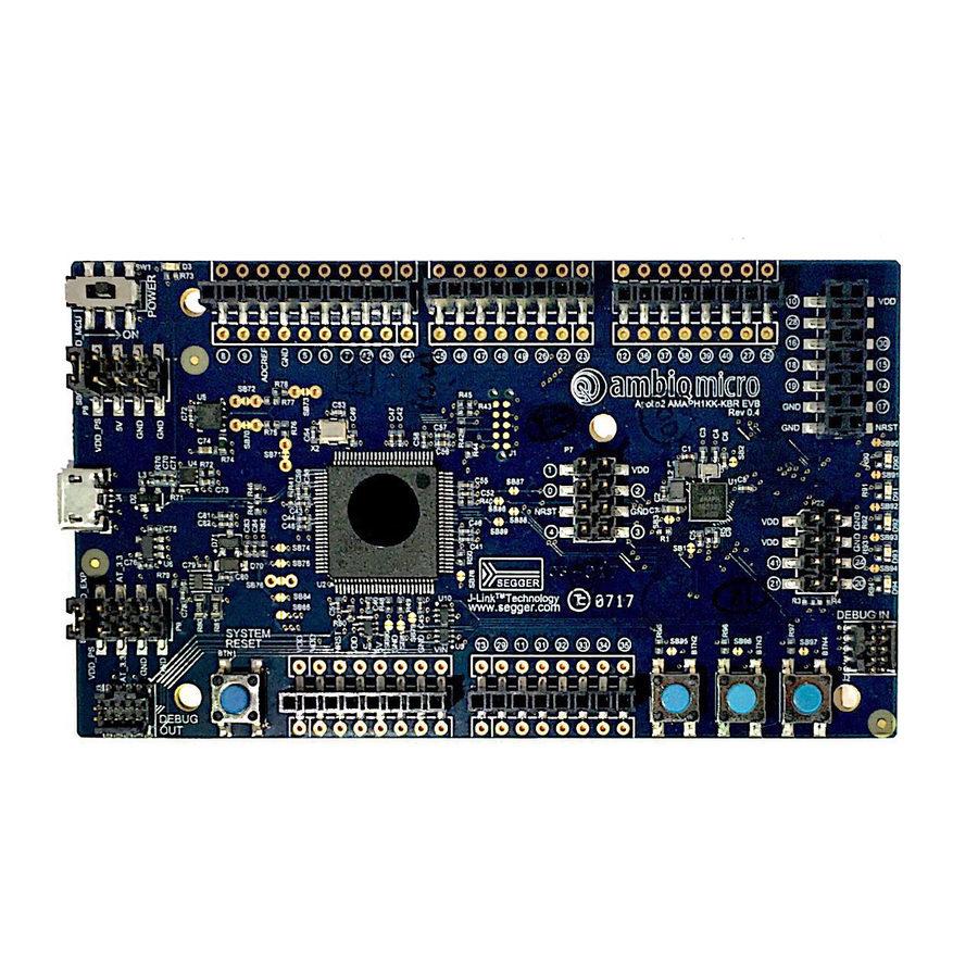 ambiq micro Apollo2 Blue Quick Start Manual