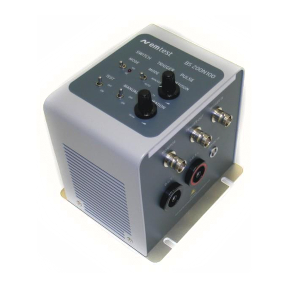 EMTEST BS 200N100 Manual