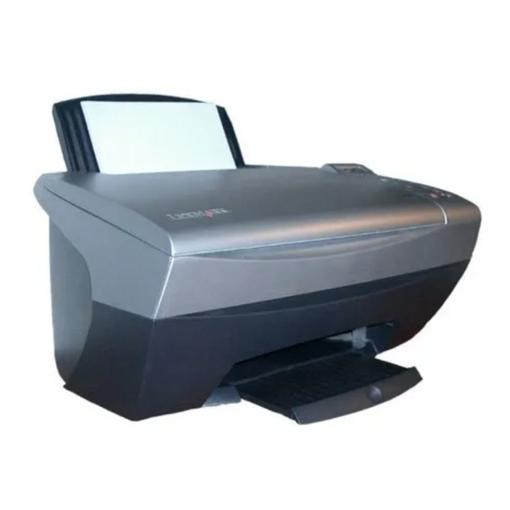 Lexmark X5100 Series Setup Sheet