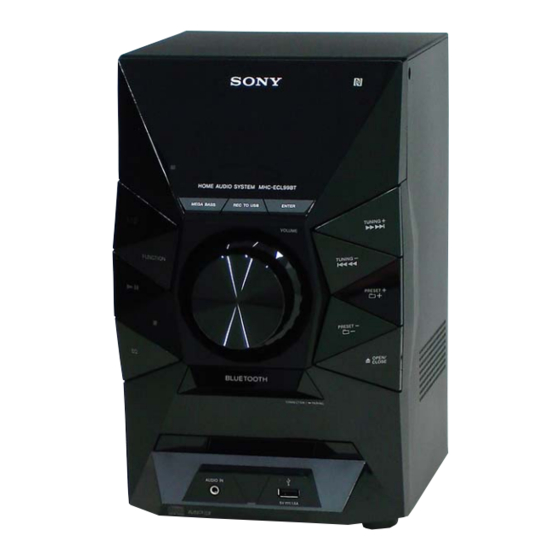 Sony HCD-ECL77BT Manuals