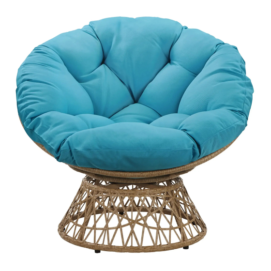 OSP Home Furnishings PAPASAN KMP2528 Assembly Instructions Manual