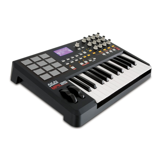 Akai MPK25 Manuals