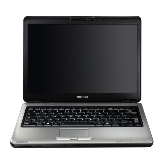 Toshiba Satellite U400 Maintenance Manual