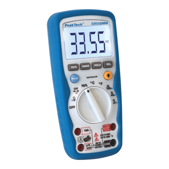 PeakTech 3355 Operating Manual
