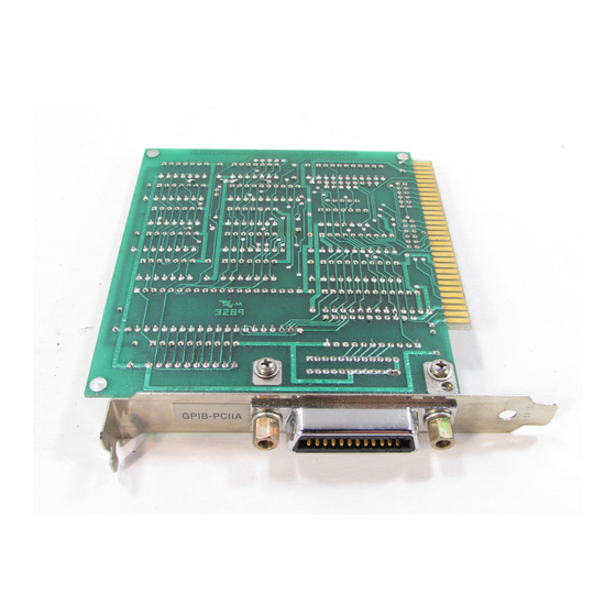 National Instruments GPIB-PCII Getting Started